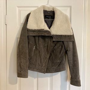 Black Rivet Suede Jacket - Small